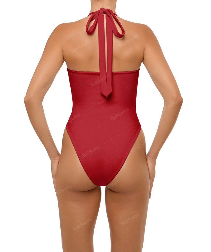 BSWS-S65 High Neck Keyhole One Piece