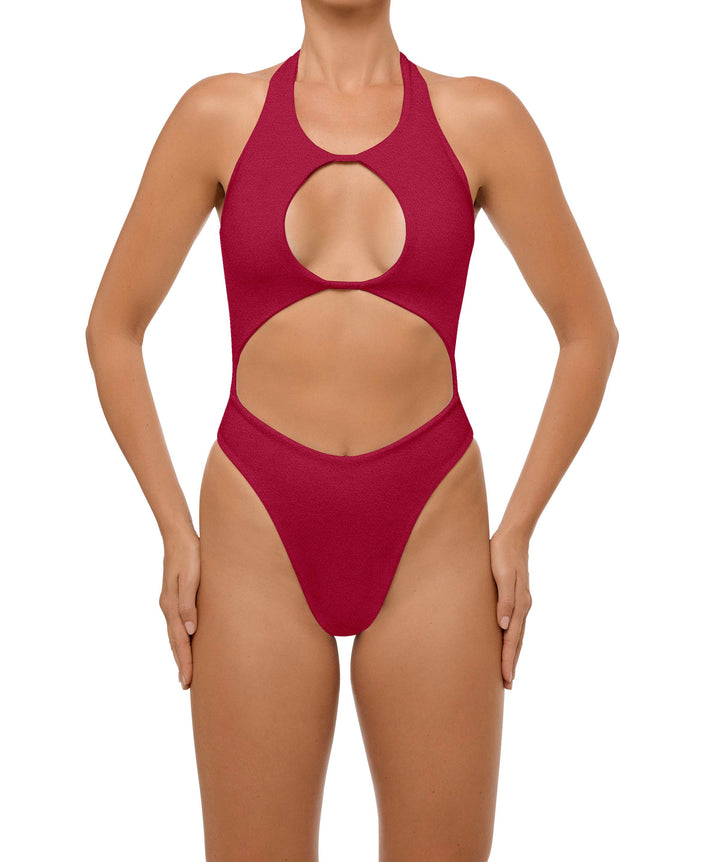 BSWS-S65 High Neck Keyhole One Piece