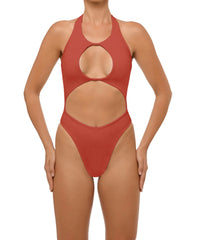 BSWS-S65 High Neck Keyhole One Piece