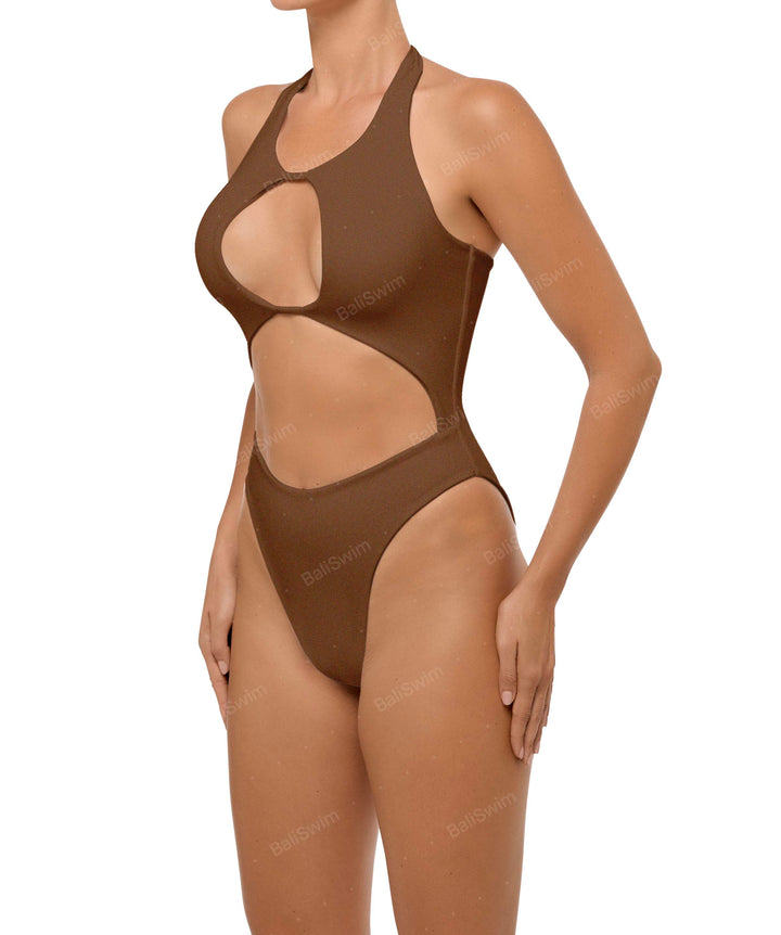 BSWS-S65 High Neck Keyhole One Piece