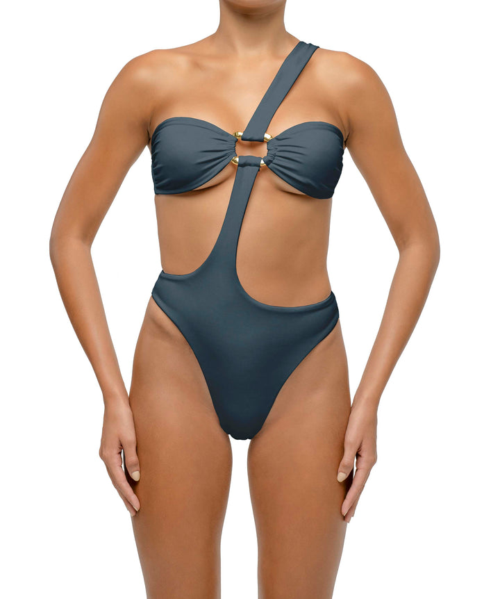 BSWS-S67Asymmetric Wave Ring One Piece