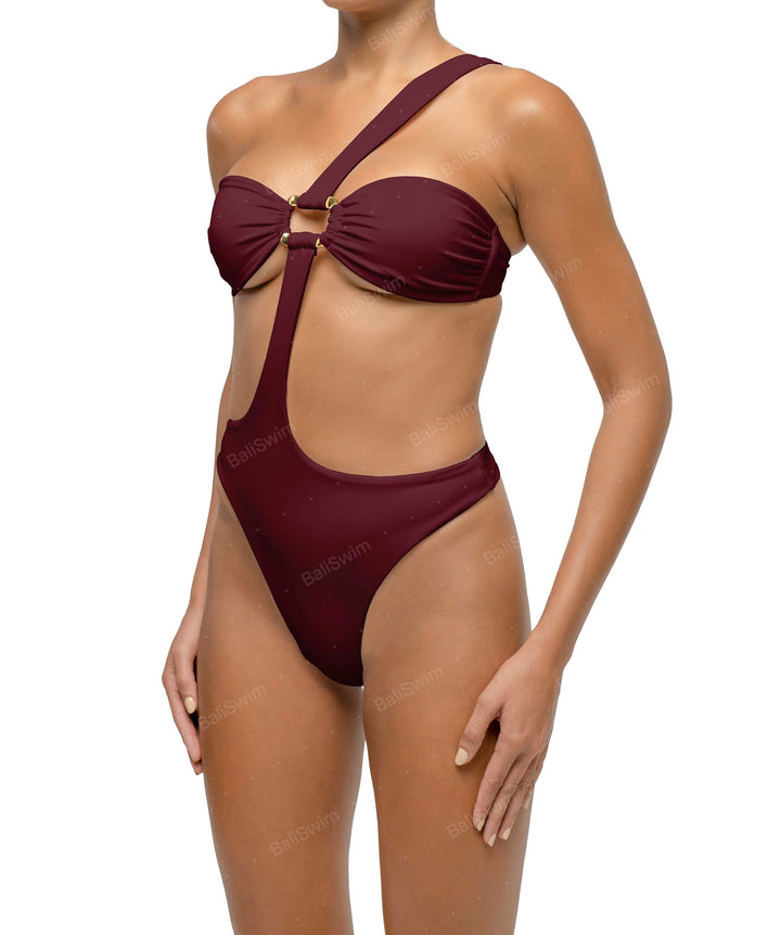 BSWS-S67 Asymmetric Wave Ring One Piece