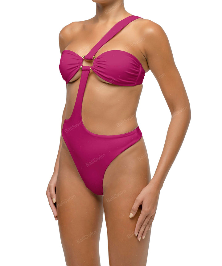 BSWS-S67 Asymmetric Wave Ring One Piece