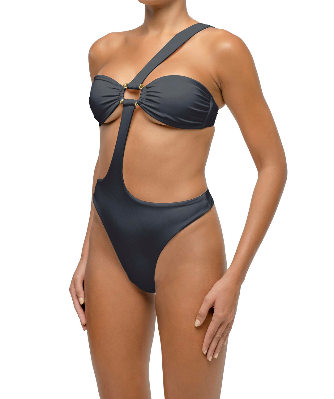 BSWS-S67Asymmetric Wave Ring One Piece