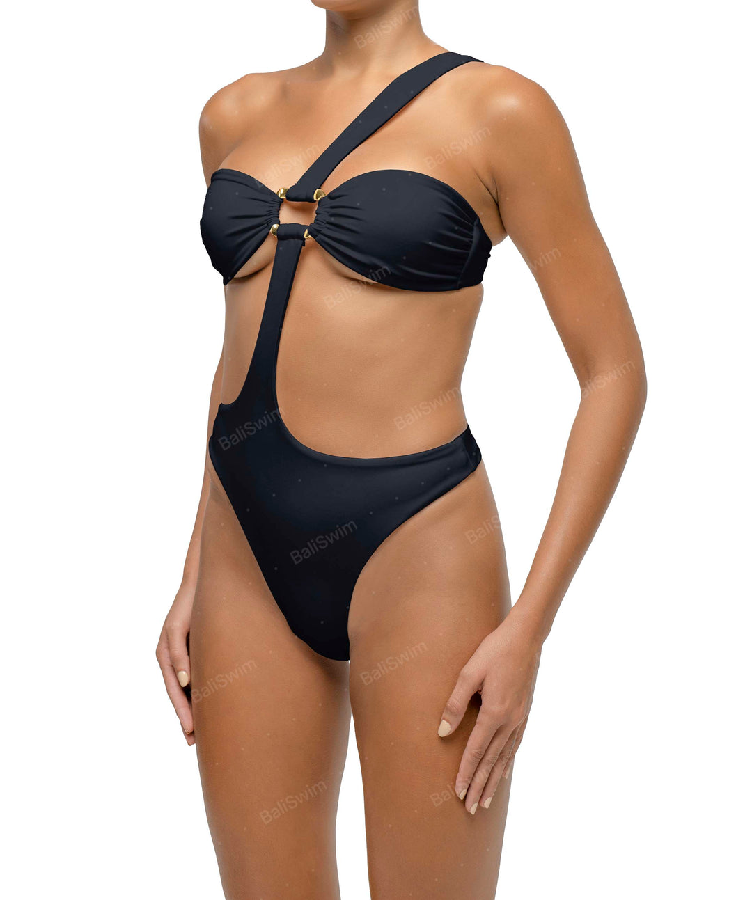 BSWS-S67 Asymmetric Wave Ring One Piece