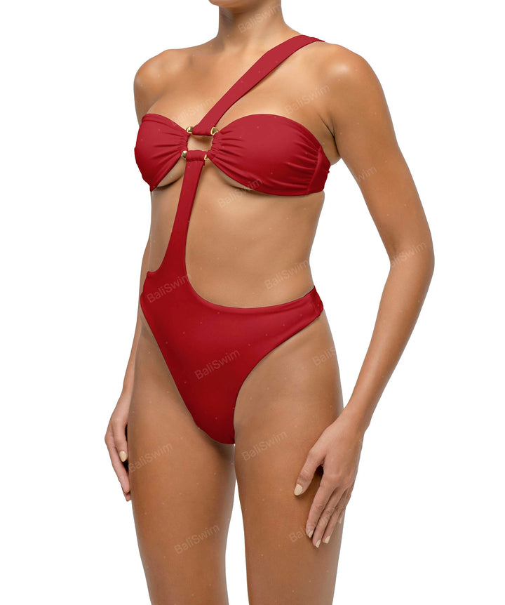 BSWS-S67 Asymmetric Wave Ring One Piece