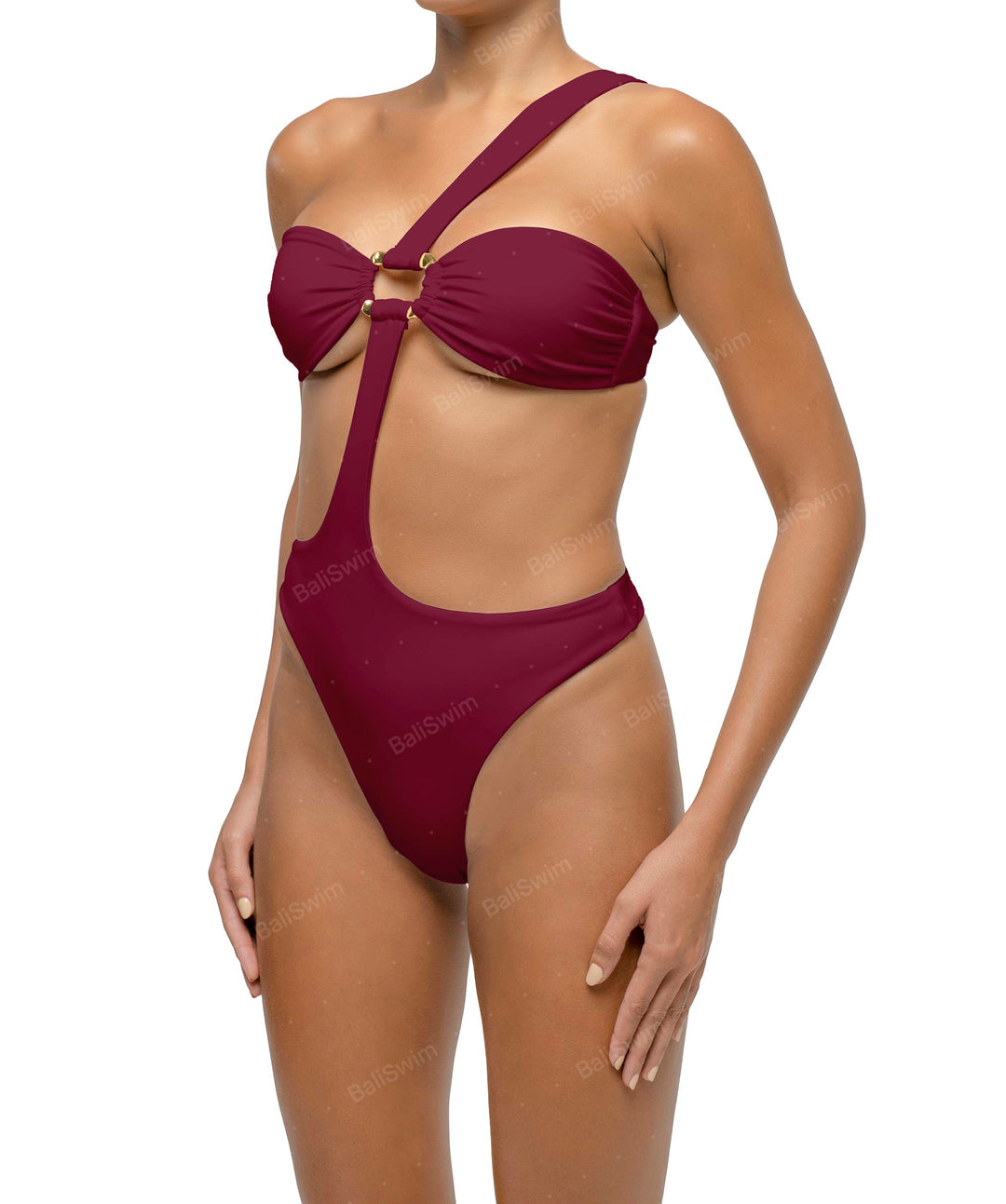 BSWS-S67 Asymetric Wave Ring One Piece