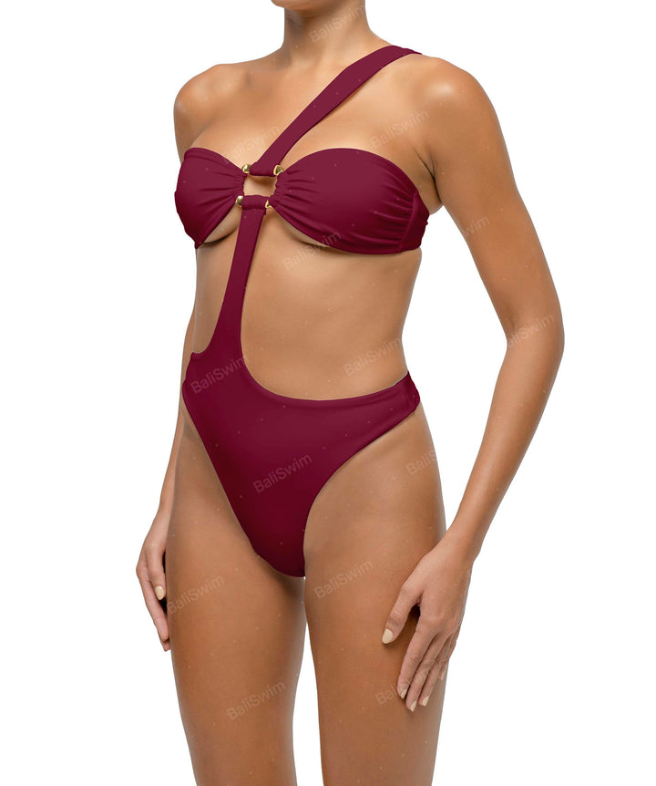 BSWS-S67 Asymetric Wave Ring One Piece