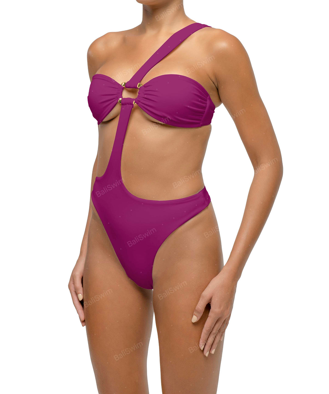 BSWS-S67 Asymetric Wave Ring One Piece