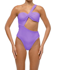 BSWS-S68 Asymmetrical Bandeau Side Cutout One Piece