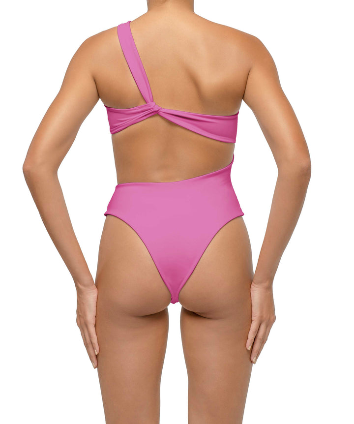 BSWS-S68 Asymmetrical Bandeau Side Cutout One Piece