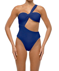 BSWS-S68 Asymmetrical Banblue-gateu Side Cutout One Piece