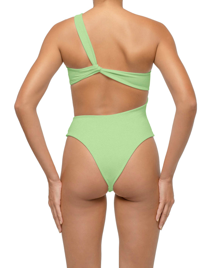 BSWS-S68 Asymmetrical Bandeau Side Cutout One Piece