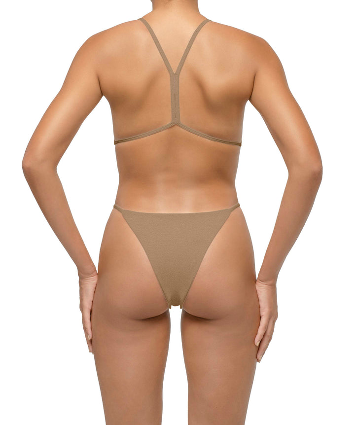 BSWS-S74 Binded Neckline Side Cutout One Piece