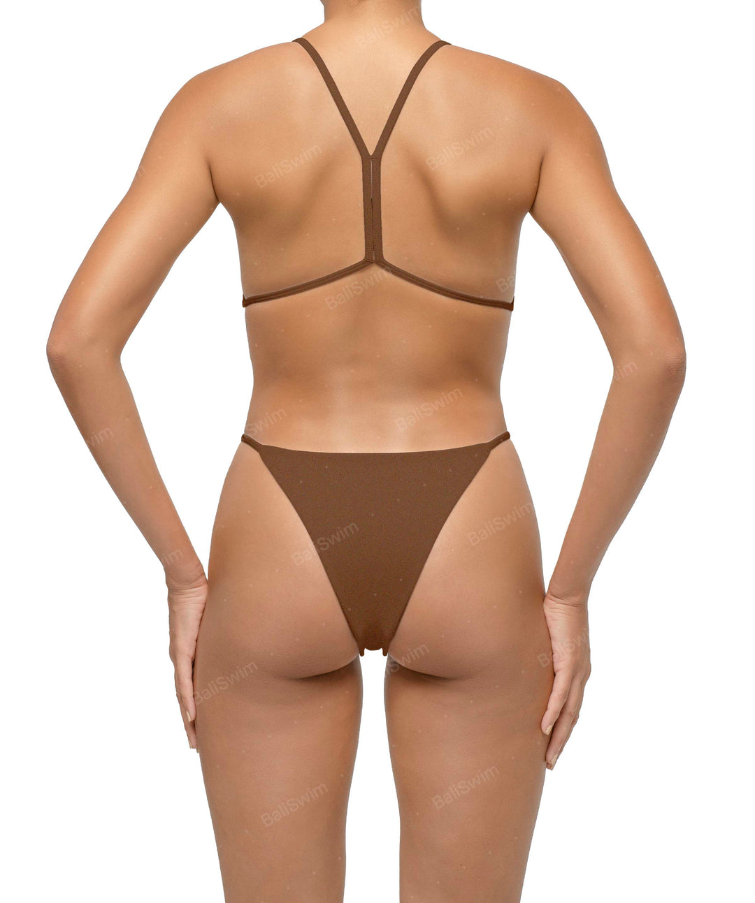 BSWS-S74 Binded Neckline Side Cutout One Piece