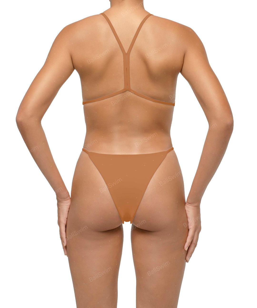 BSWS-S74 Binded Neckline Side Cutout One Piece