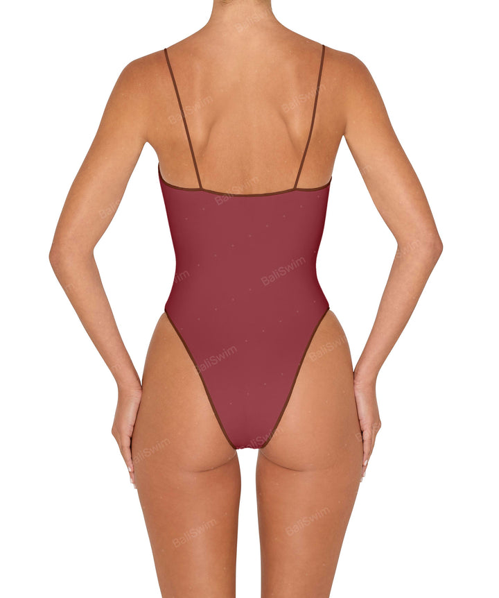 BSWS-S78 Corded Square Neck One Piece
