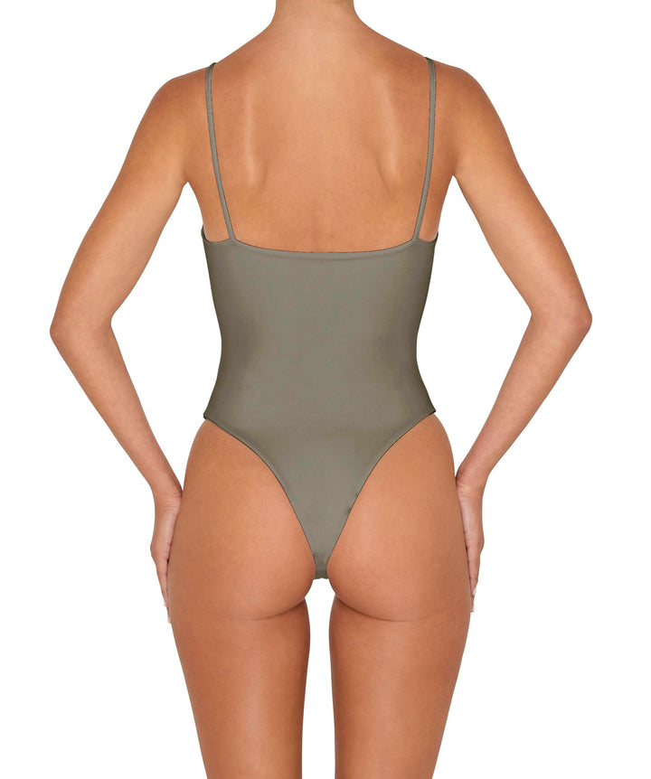 BSWS-S79 Square Neck One Piece With Rings