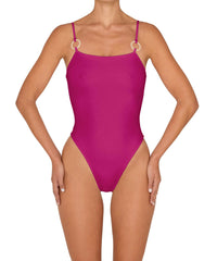 BSWS-S79 Square Neck One Piece With Rings