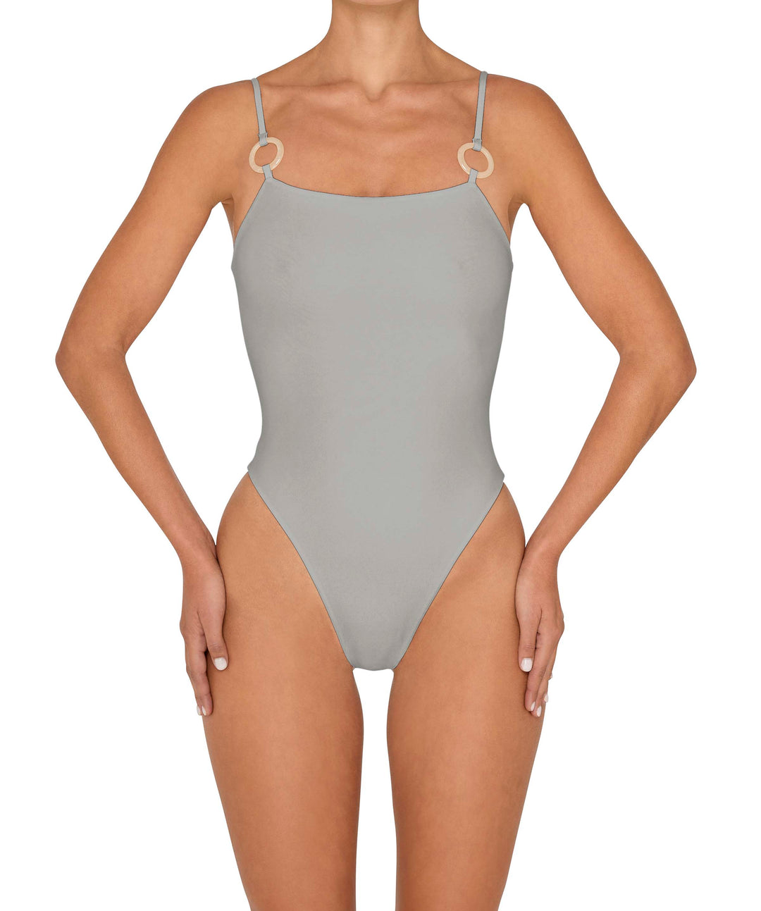 BSWS-S79 Square Neck One Piece With Rings