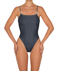 BSWS-S79 Square Neck One Piece With Rings