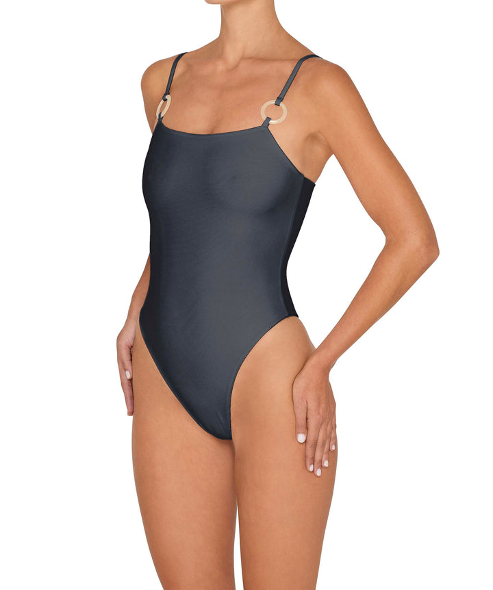 BSWS-S79 Square Neck One Piece With Rings