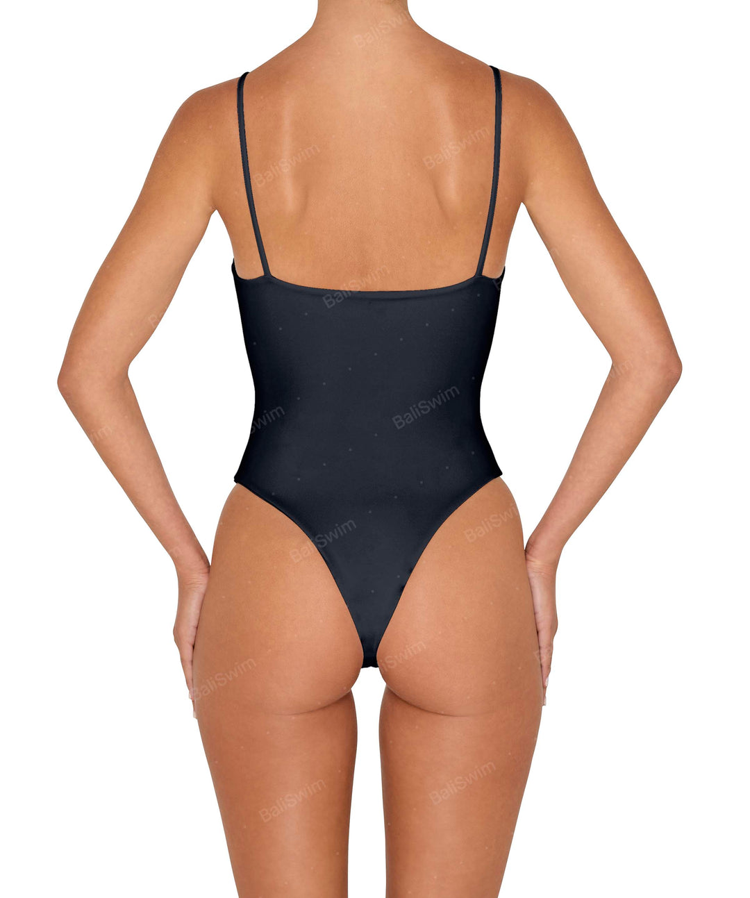 BSWS-S79 Square Neck One Piece With Rings