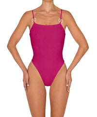BSWS-S79 Square Neck One Piece With Rings