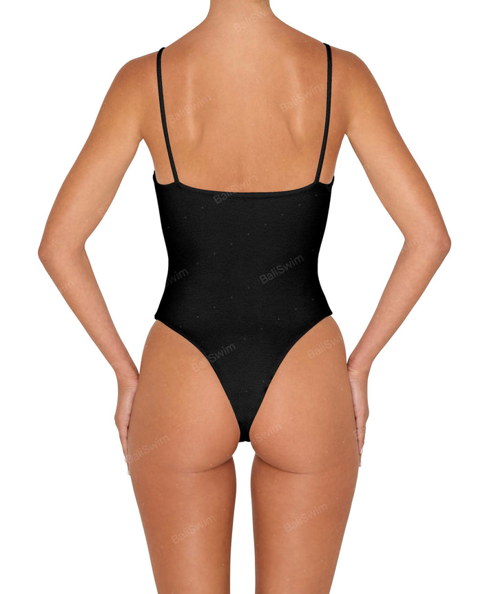 BSWS-S79 Square Neck One Piece With Rings