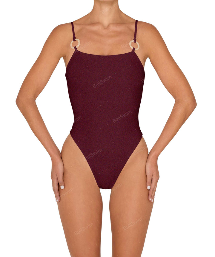 BSWS-S79 Square Neck One Piece With Rings