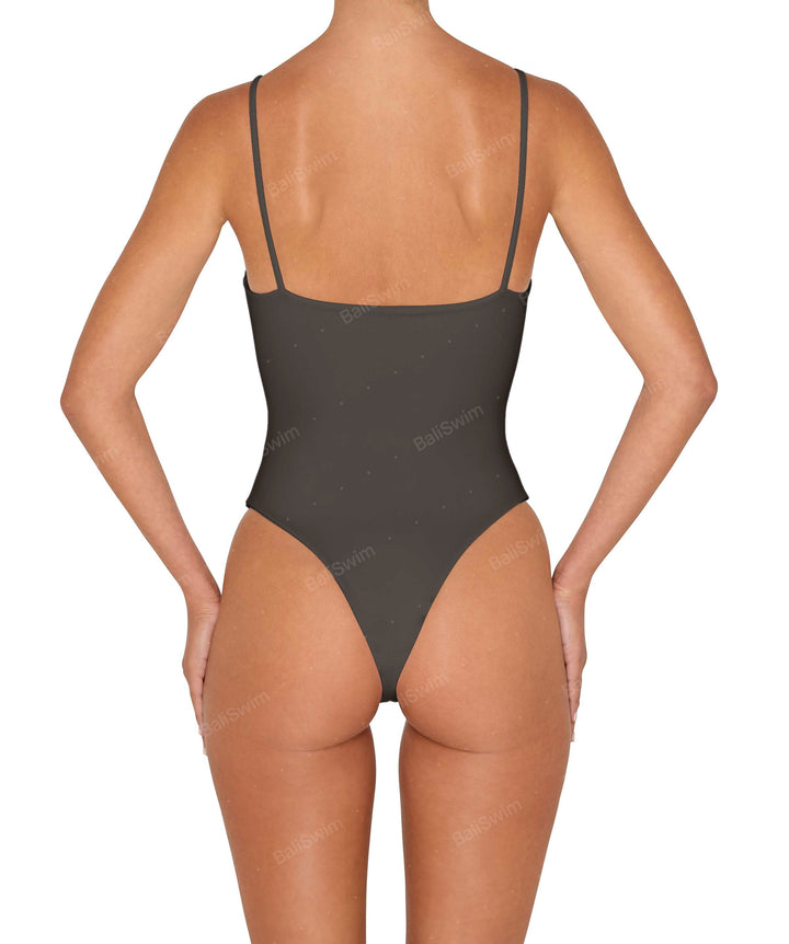 BSWS-S79 Square Neck One Piece With Rings