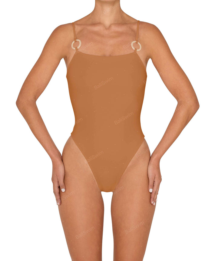 BSWS-S79 Square Neck One Piece With Rings