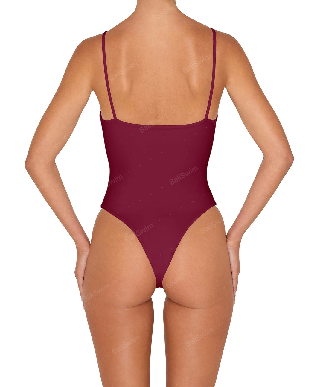BSWS-S79 Square Neck One Piece With Rings