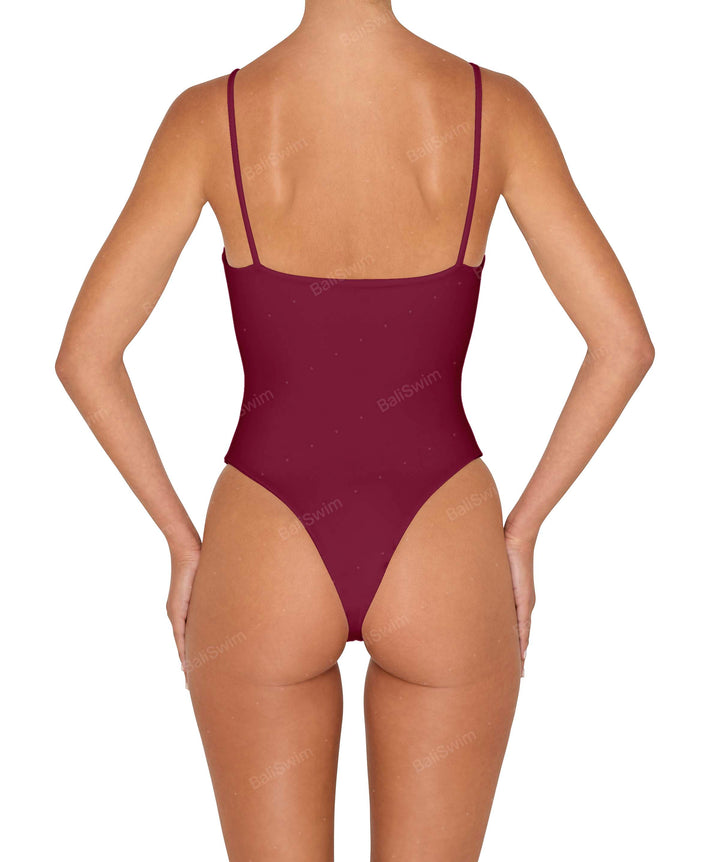 BSWS-S79 Square Neck One Piece With Rings