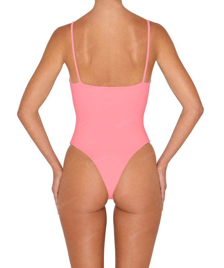 BSWS-S79 Square Neck One Piece With Rings