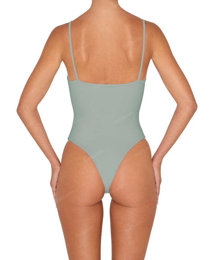 BSWS-S79 Square Neck One Piece With Rings