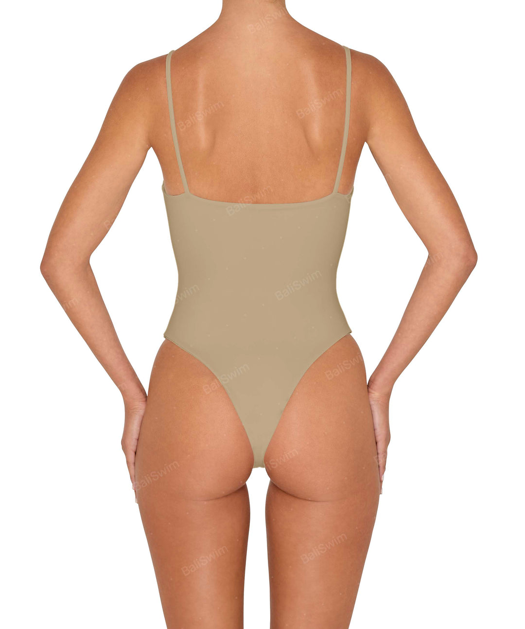 BSWS-S79 Square Neck One Piece With Rings