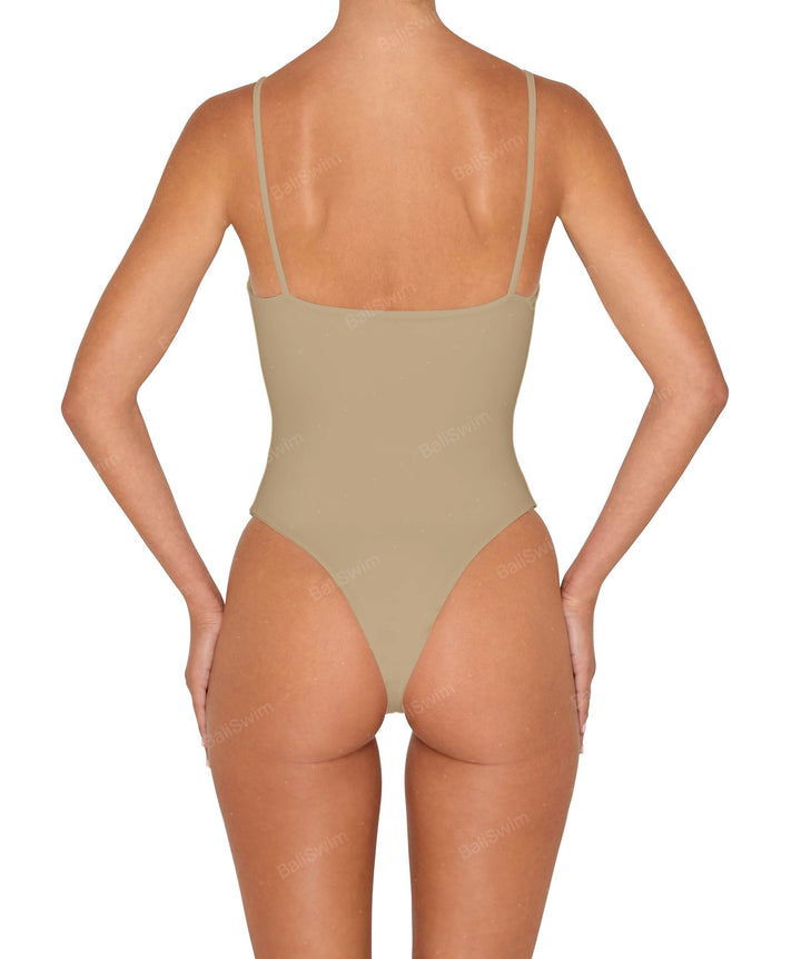 BSWS-S79 Square Neck One Piece With Rings