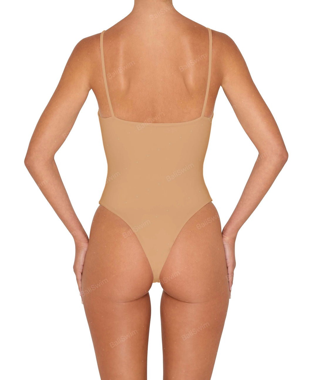 BSWS-S79 Square Neck One Piece With Rings