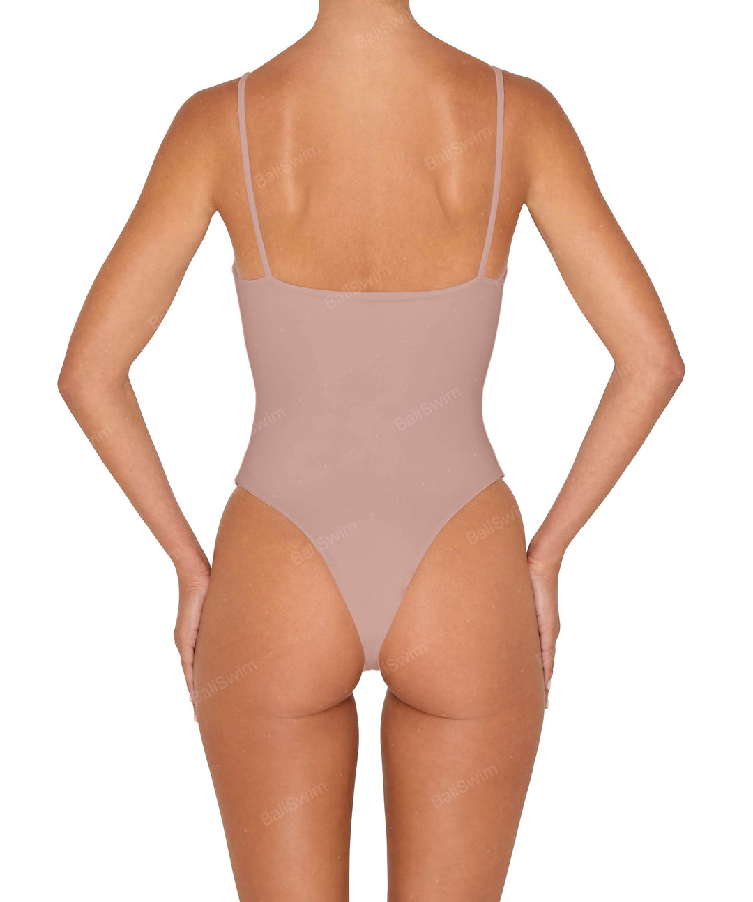 BSWS-S79 Square Neck One Piece With Rings