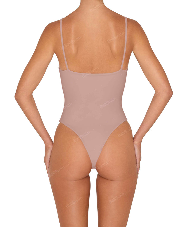 BSWS-S79 Square Neck One Piece With Rings