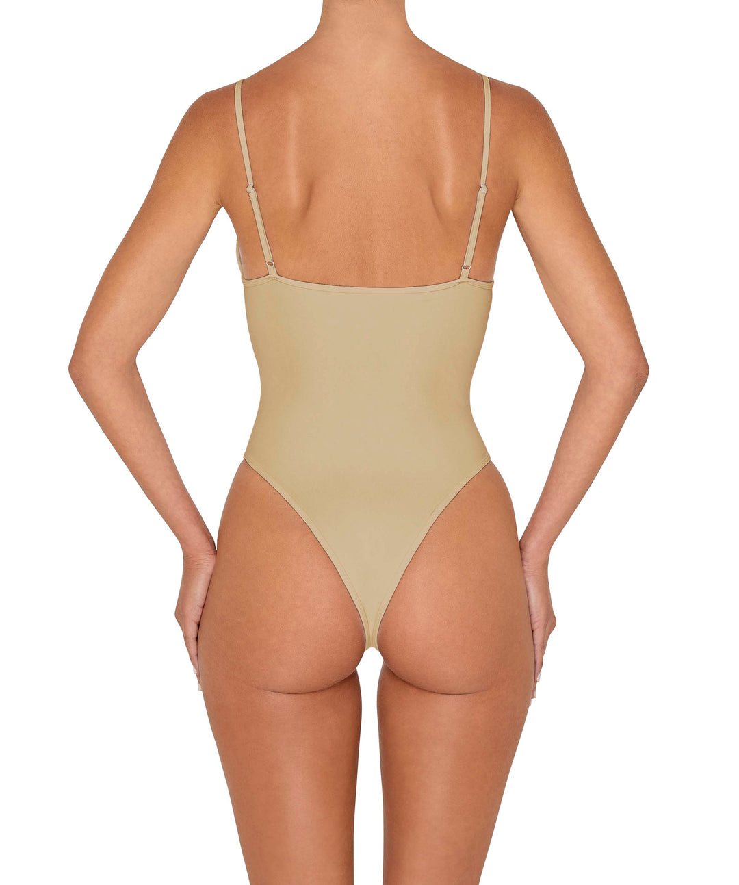 BSWS-S84 Binded Plunge Neck One Piece