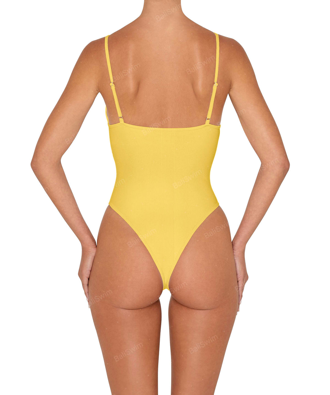 BSWS-S84 Binded Plunge Neck One Piece