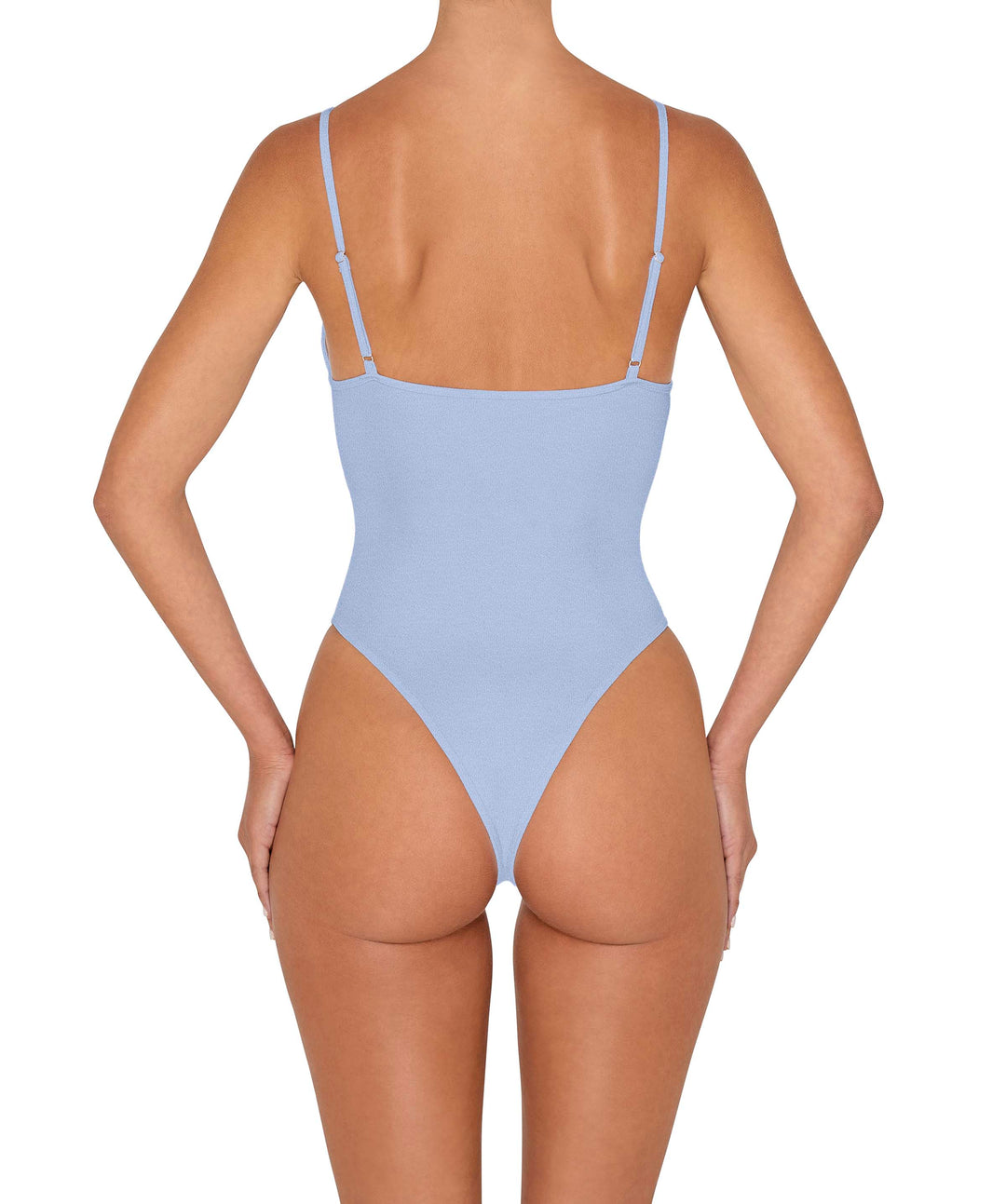 BSWS-S84 Binded Plunge Neck One Piece