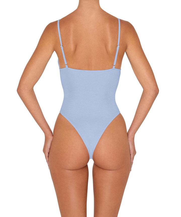 BSWS-S84 Binded Plunge Neck One Piece