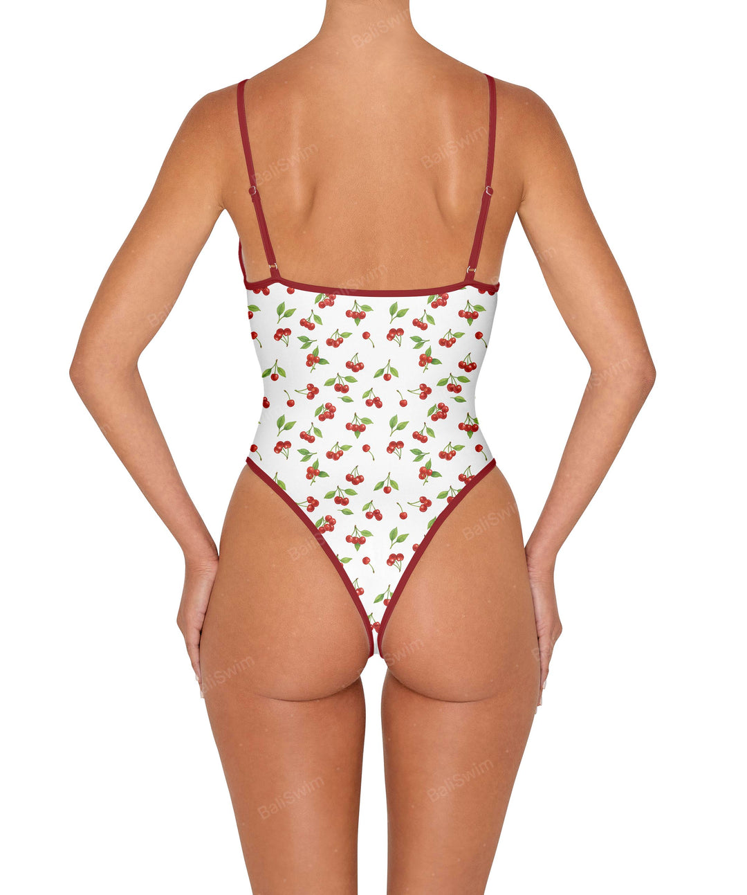 BSWS-S84 Binded Plunge Neck One Piece