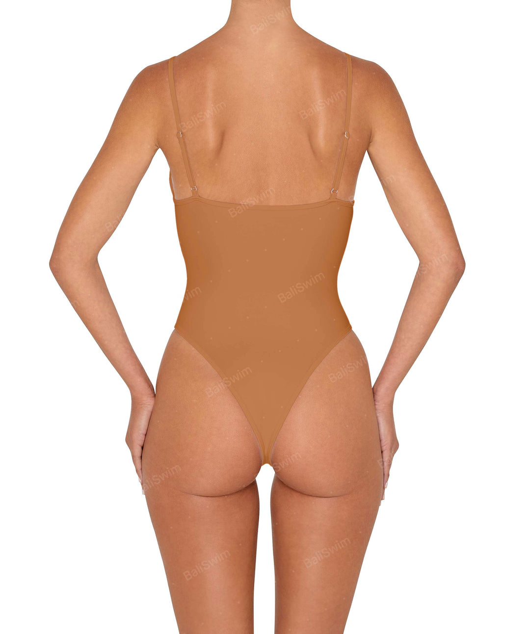 BSWS-S84 Binded Plunge Neck One Piece