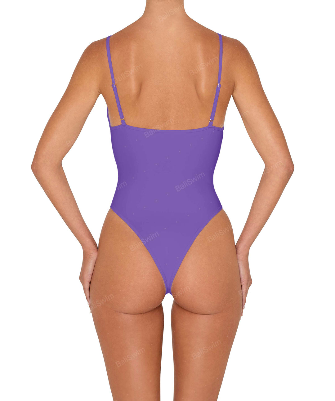 BSWS-S84b Binded Plunge Neck One Piece