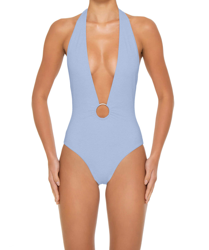 BSWS-S89 Deep Plunge Ring Halter One Piece