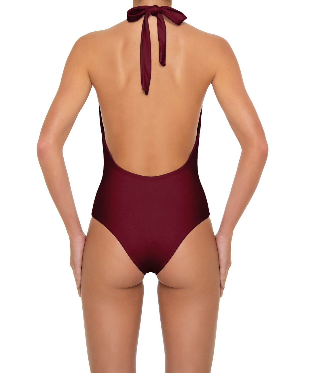 BSWS-S89 Deep Plunge Ring Halter One Piece